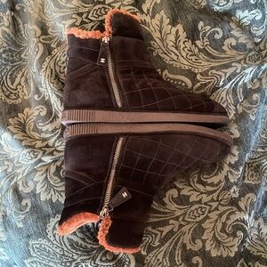Chanel suede boots size 38